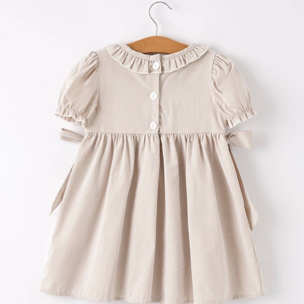 **NWT**Smock Girls Pumpkin Dress with Bows🍁🍃🎃 - Picture 3 of 3